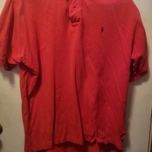 Red Ralph Lauren Polo Shirt Size L